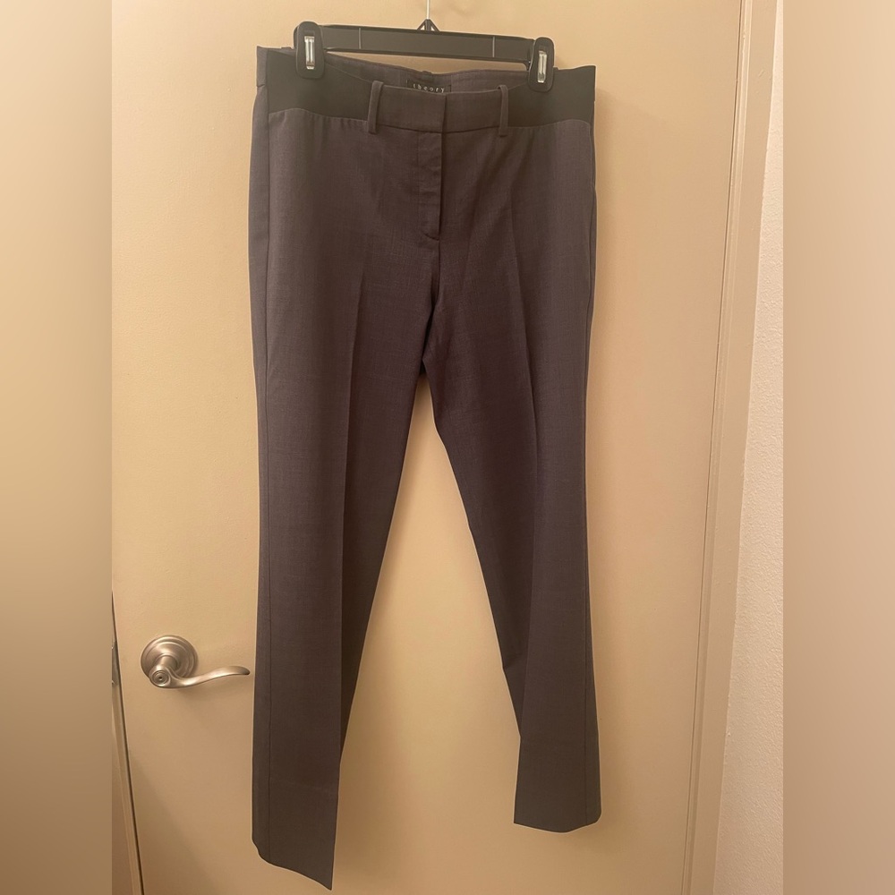 Theory Dark Gray Maternity Suit Trousers